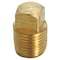 Homeplus+ ATC 3/4 in. MPT Brass Square Head Cored Plug 6JC120810701015 - alternate 1
